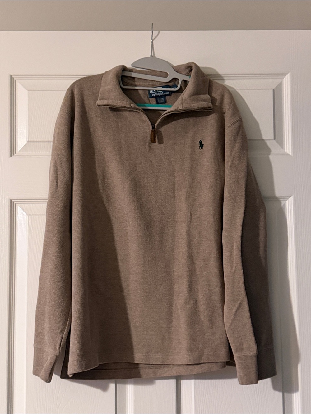 Polo by Ralph Lauren Men's Tan Quarter-Zip Pullover